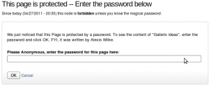 Protected Node Password Form