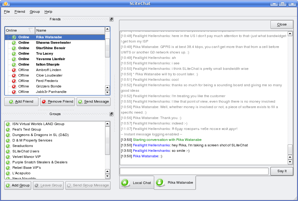 SLiteChat