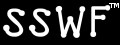 The letters SSWF in a curly font with dots on the ends.